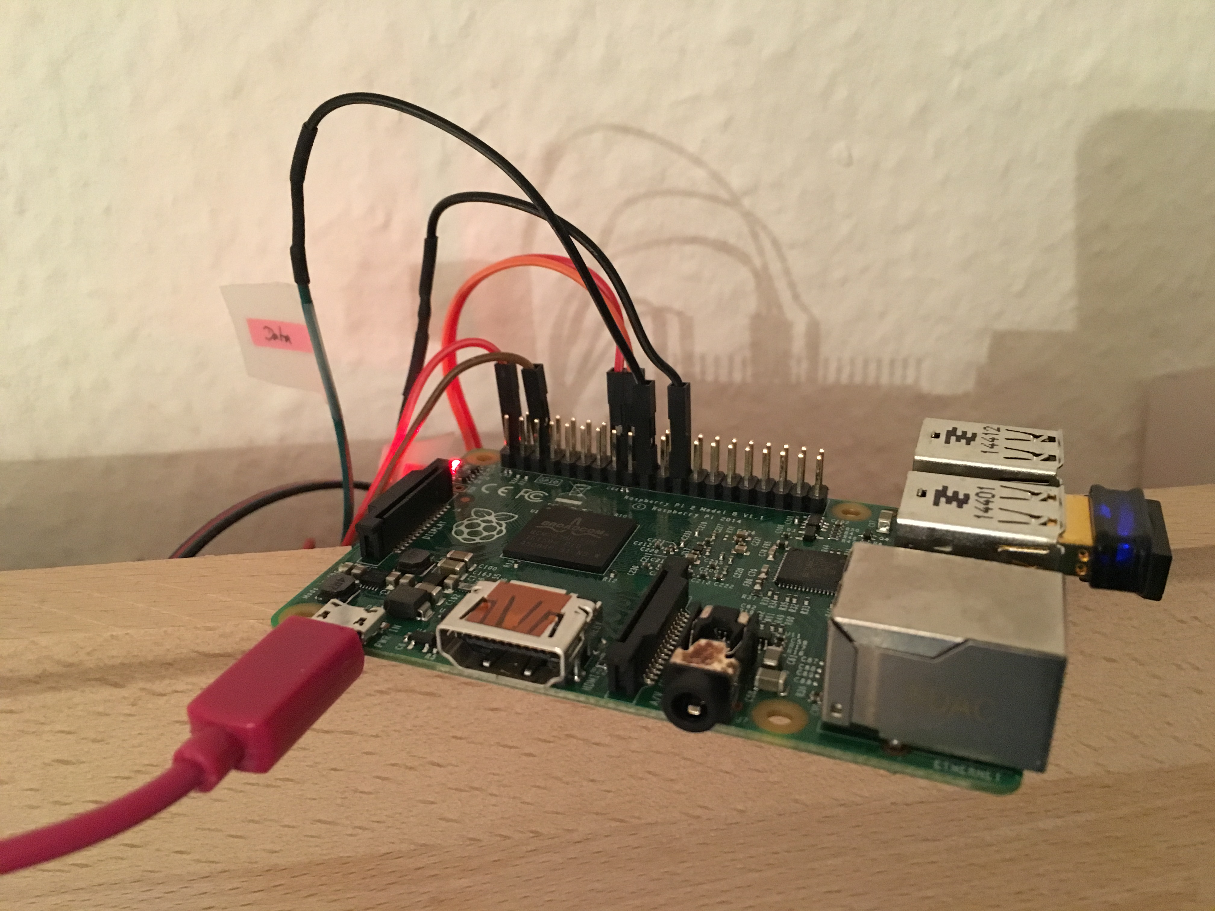 Verkabelung des Raspberry Pi
